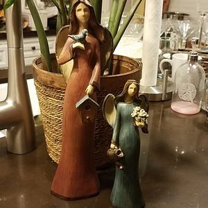 tii Collections Resin Angel Figurines Sister Set